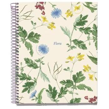 Libreta Miquelrius A5 Cuadriculada 100 Hojas Flora Mediterráneo