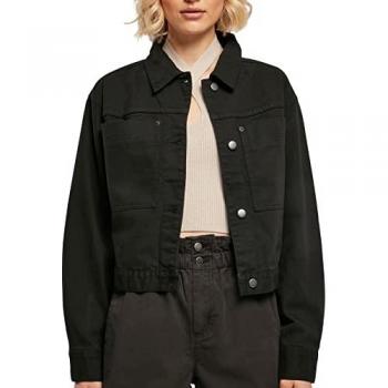 Urban Classics Women's Short Boxy Denim Worker Jacket