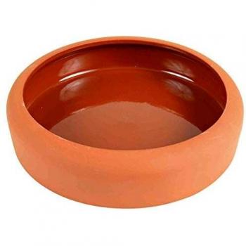 Trixie - Cuenco de cerámica con Borde Redondeado, 125 ml, Color Terracota