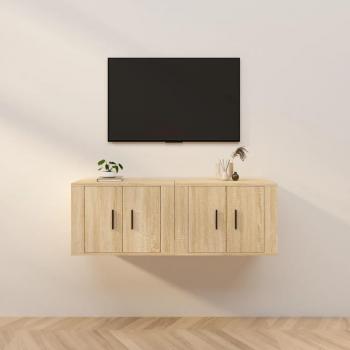 Mueble TV 2 piezas Sonoma Oak 57x34,5x40 cm
