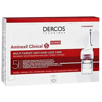 Dercos Aminexil Clinical 5 Intensive Anti-caída Multi-Acción Mujer, 21 Monodosis PRECIO ESPECIAL