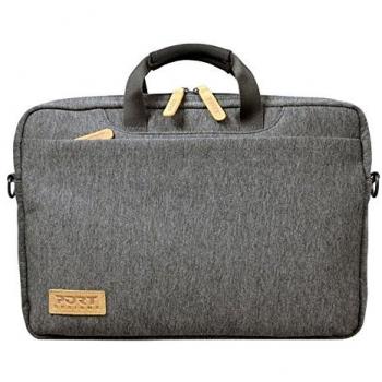 Port Designs Torino Top Loading - Maletín para portátil de 15,6 pulgadas/Macbook Pro/MacBook Air/ultrabook, color gris oscuro