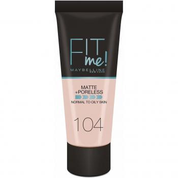 Maybelline Fit Me Matte + Poreless Liquid Foundation 104 Soft Ivory 30ml