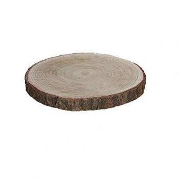 MICA DECORATIONS 83249 Base Decorativa Tronco de Madera,, 3 Cm