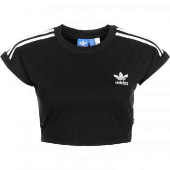 adidas Cropped Camiseta, Mujer, Negro, 42
