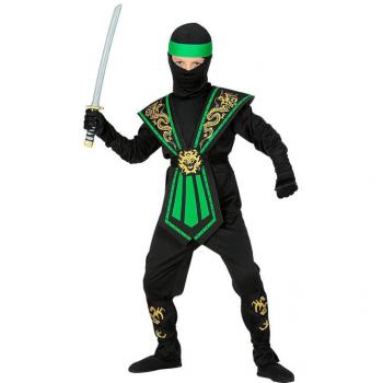 Disfraz de Ninja Kombat Verde para niño (Widmann)