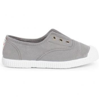 Zapatillas de lona para niños con puntera de goma y cierre elástico