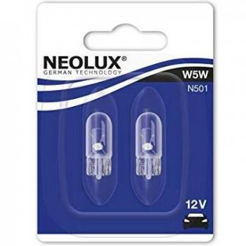 Bombilla del panel de instrumentos NEOLUX W5W 12V/5W, 2 Piezas, Neolux STANDARD 2825W5W, 5 W, 12V, tipo W2.1x