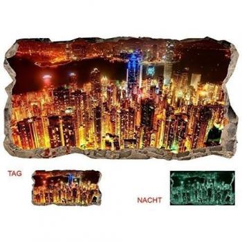 Startonight 3D Papel Pintado La Ventana a París Bajo la Luz de la Luna, Fotomurales Decoración Papel tejido-no tejido Mural Dimensión XXL 82 x 150 CM
