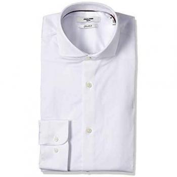 JACK & JONES PREMIUM Jprcomfort Shirt L/s Noos, Camisa para Hombre, Blanco