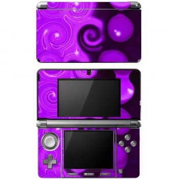 'Disagu Design Skin para Nintendo 3DS – Diseño Morado Wave 