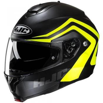 Casco Modular HJC C91N Nepos MC3HSF Negro Amarillo XS 54-55