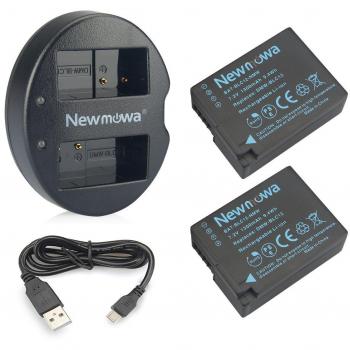 DMW-BLC12 Newmowa - Batería para Panasonic DMW-BLC12, DMW-BLC12E, DMW-BLC12PP y Panasonic Lumix DMC-FZ200, DMC-FZ1000, DMC-G5, DMC-G6, DMC-G7, DMC-G85, DMC-GH2, DMC-GX8