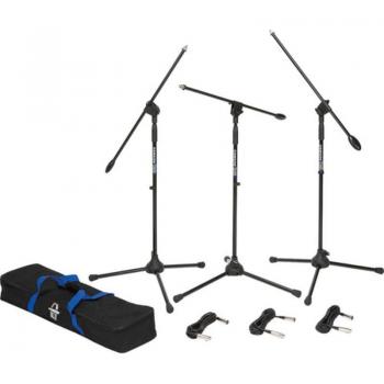Samson BL3 VP Boom Stand and Cable, 3 Pack