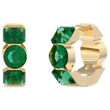Pendientes de Mujer Guess JUBE03305JWYGEM - Aros Dorados con Detalle Verde