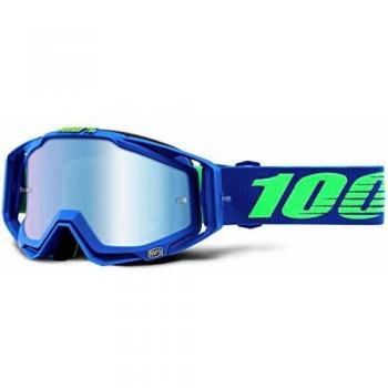 Gafas de Motocross 100% Racecraft Extra Dreamflow - Verde Azul - Anti Niebla, Talla Única