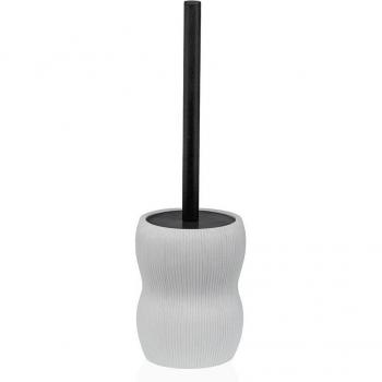 Escobilla para el Baño Versa Blanco Resina Chic 11 x 35 x 11 cm