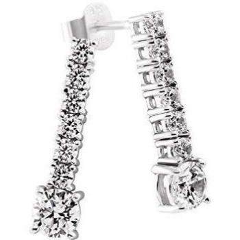 Pendientes Diamonfire 6216061082 Mujer Plata Circonitas