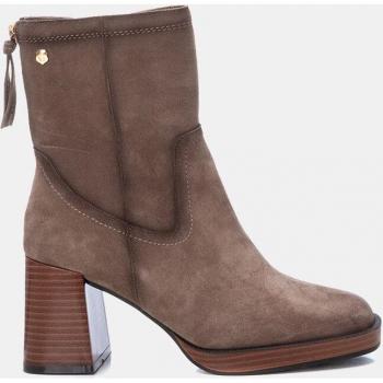 Carmela 161216 Botines Mujer Taupe Serraje Plataforma Tacón Bloque 8cm Talla 36