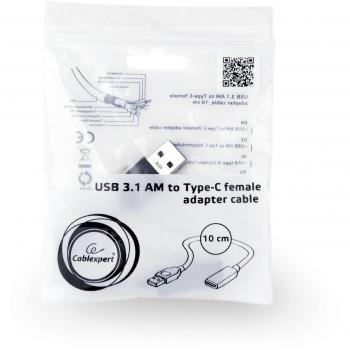 Cable USB 0,1 m USB 3.2 Gen 1 (3.1 Gen 1) USB A USB C Negro
