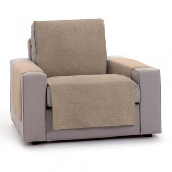 Funda de sofá práctica Valeria 1 plaza beige 100 x 110 x 55 cm