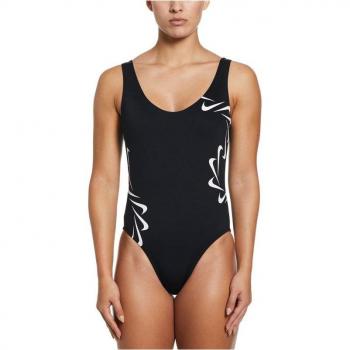 Bañador de natación Nike U-Back One Piece Mujer Negro
