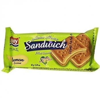 Arluy - Sandwich - Galletas rellenas con crema sabor a limón - 65 g