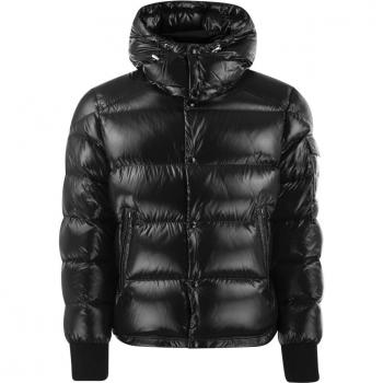 Moncler Men's Maljasset Black Short Down Jacket - Size XL