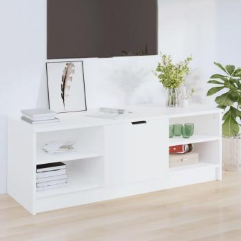 Soporte de TV blanco 102x35,5x36,5 cm madera contrachapada multicapa