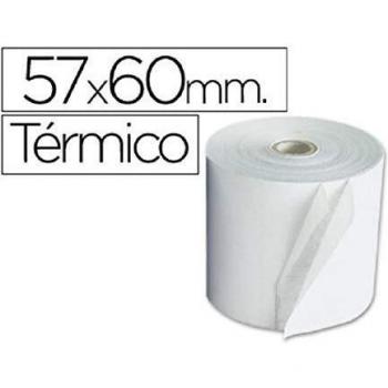 Rollo sumadora termico q-connect 57 mm ancho x 60 mm diametro sin bisfenol a