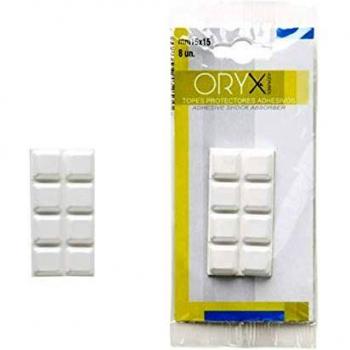 ORYX 5445005 Topes Protectores Goma 15x15 mm.
