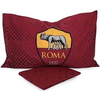 AS Roma - Funda nórdica para Cama Individual Roma, 100% algodón, Amarillo y Rojo