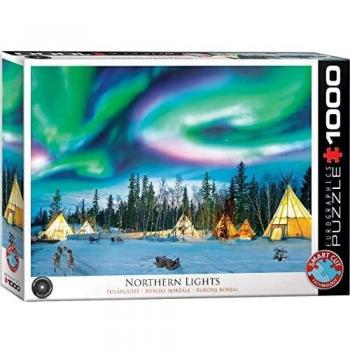 Eurographics EG60005435 Northern Lights - Yellowknife Jigsaw Puzzle, Various, 1000