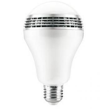 Bombilla LED 7 RGB E-27 8W con Altavoz Bluetooth Integrado y Control de Colores - Compatible con iOS/Android