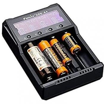 Fenix Cargador Are-A4 de 4 Canales Pantalla Digital batería Externo, Adultos Unisex, Multicolor