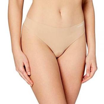 Calvin Klein String Invisibles Bragas, Beige
