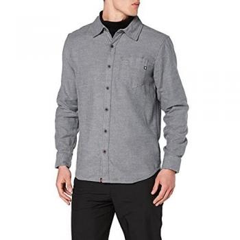 Marmot Hobson Midweight Flannel LS - Camiseta de Manga Larga para Hombre, Hombre, Camisa de Manga Larga, 44540-8702-6-XL, Acero Onyx Heather, Extra-Large