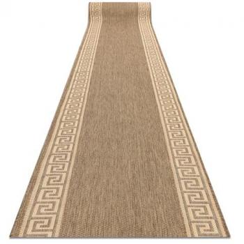 Alfombra de Pasillo SIZAL FLOORLUX Modelo 20014 Color Café/Color Maíz 70x140 cm Beige