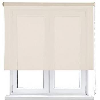 Estor Enrollable Easy Fix Screen Beige 60 x 190cm - Apertura 10% - Fabricado en España - Garantía 5 Años