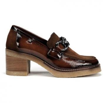 Mocasines D9193 Oprah cuero de Dorking by Fluchos, color marrón, talla 37