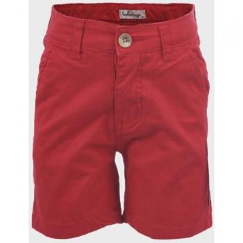 Bermuda de bebé niño roja de algodón - La Ormiga 1021400501