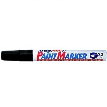 Rotulador Artline EK-400 XF Marcador Permanente Negro, Punta Redonda 2.3 mm, para Metal Caucho y Plástico (Pack de 12 uds.)