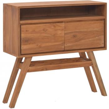 Solid Teak Wood Console Table 31.5x11.8x31.5