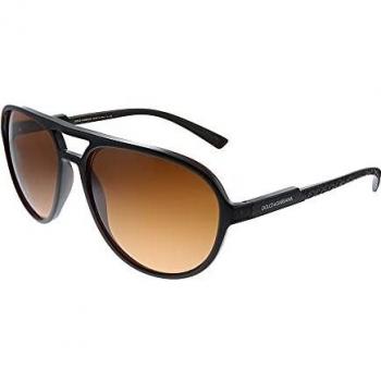 Dolce & Gabbana DG6150 329578 Transparent Tobacco/Orange Gradient Brown Pilot Sunglasses