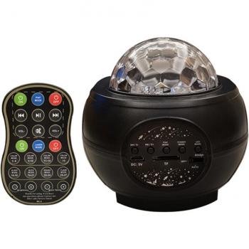 Proyector de Luz Estelar y Olas Marinas con Altavoz Bluetooth para Dormitorio y Fiestas - Luz Nocturna Decorativa