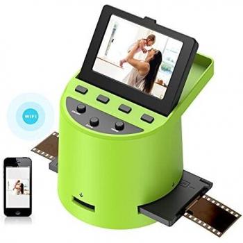 Escáner de película Escáner de Alta resolución con 3,5 LCD, Convierte 35 mm/Super 8/110/ 126 película, Compatible con Mac y PC