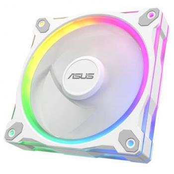 ASUS Prime MR120 ARGB Reverse White 120mm PWM Fan with 20 LEDs and Aura Sync