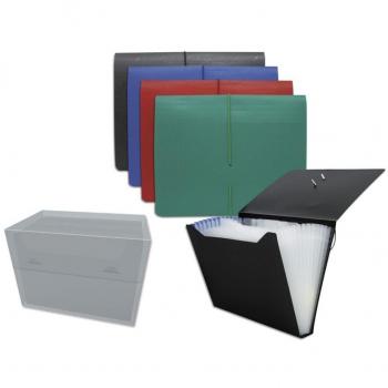 Carpeta fuelle A5 de polipropileno resistente con cierre de goma y colores surtidos
