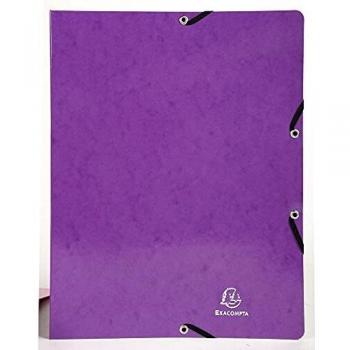 Carpeta de Anillas A4 Exacompta Iderama, 2 Anillas, Gummizug, Violeta, 15mm