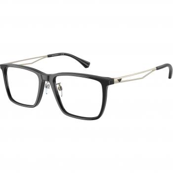 Emporio Armani EA3214D Col. 5017 Men's Eyeglasses Black Size 56 Asian Fit Blue Light Block